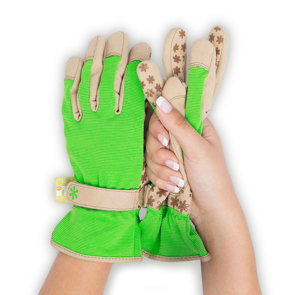 Dig It® Handwear Women's Utility and Gardening Gloves Green-Tan